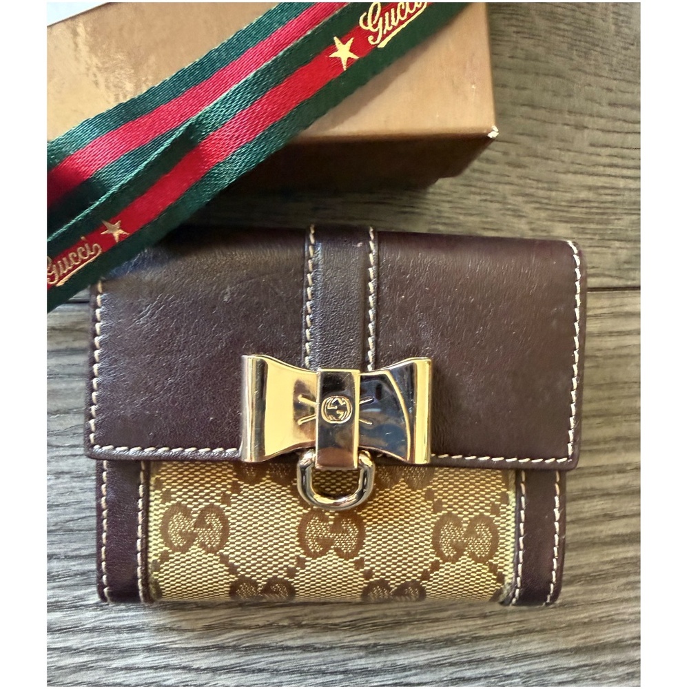 Vintage Gucci Bow Detail Small Wallet
